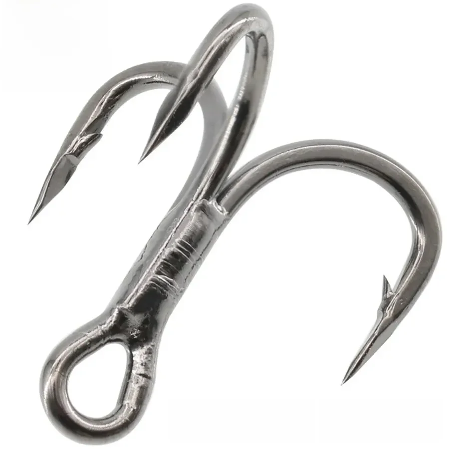 Lot de 6 hameçons triples avec lame de coupe améliorée, tige courte, dégradnoir, 20 pièces, 8 #, 6 #, 4 #, 2 #, 1 #, 1/0 #, 2/0 #, 3/0 #