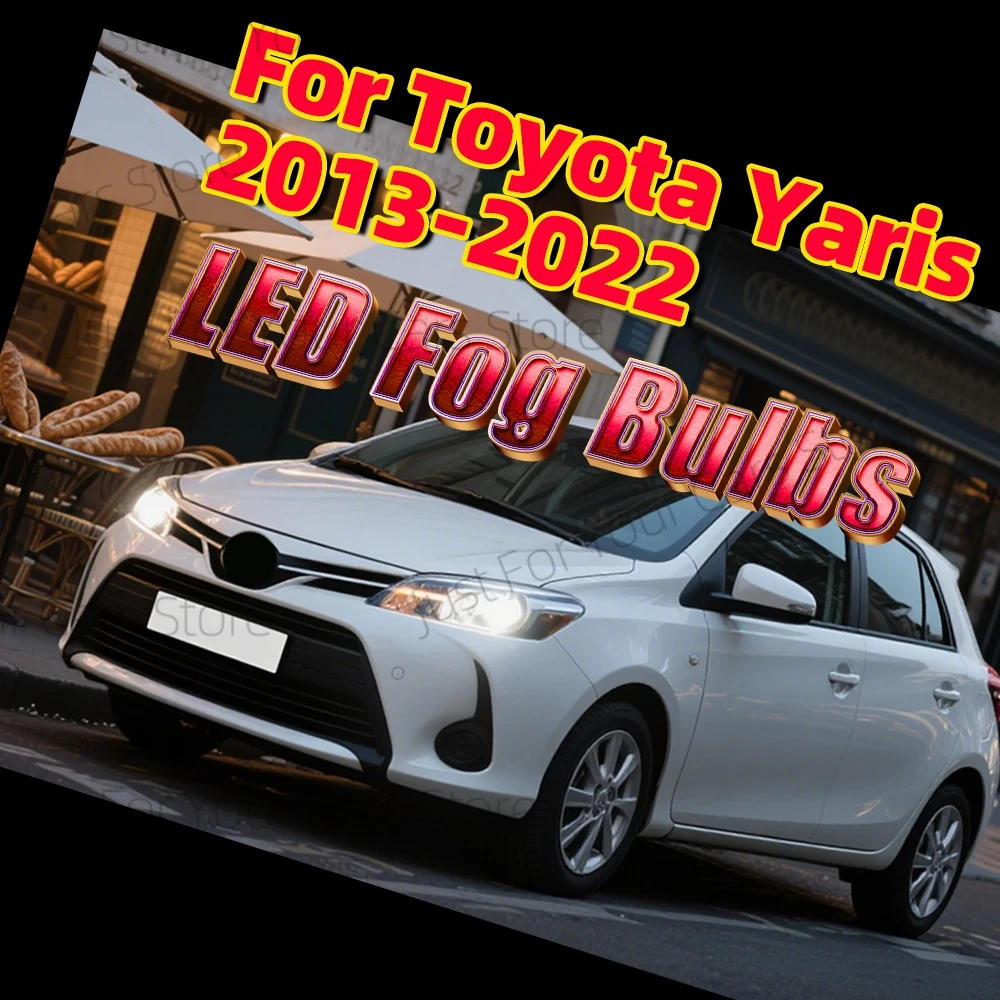 

2x передние противотуманные фары 6000K ярко-белые лампы Canbus для Toyota Yaris 2013-2022 2014 2015 2016 2017 2018 2019 2020 2021
