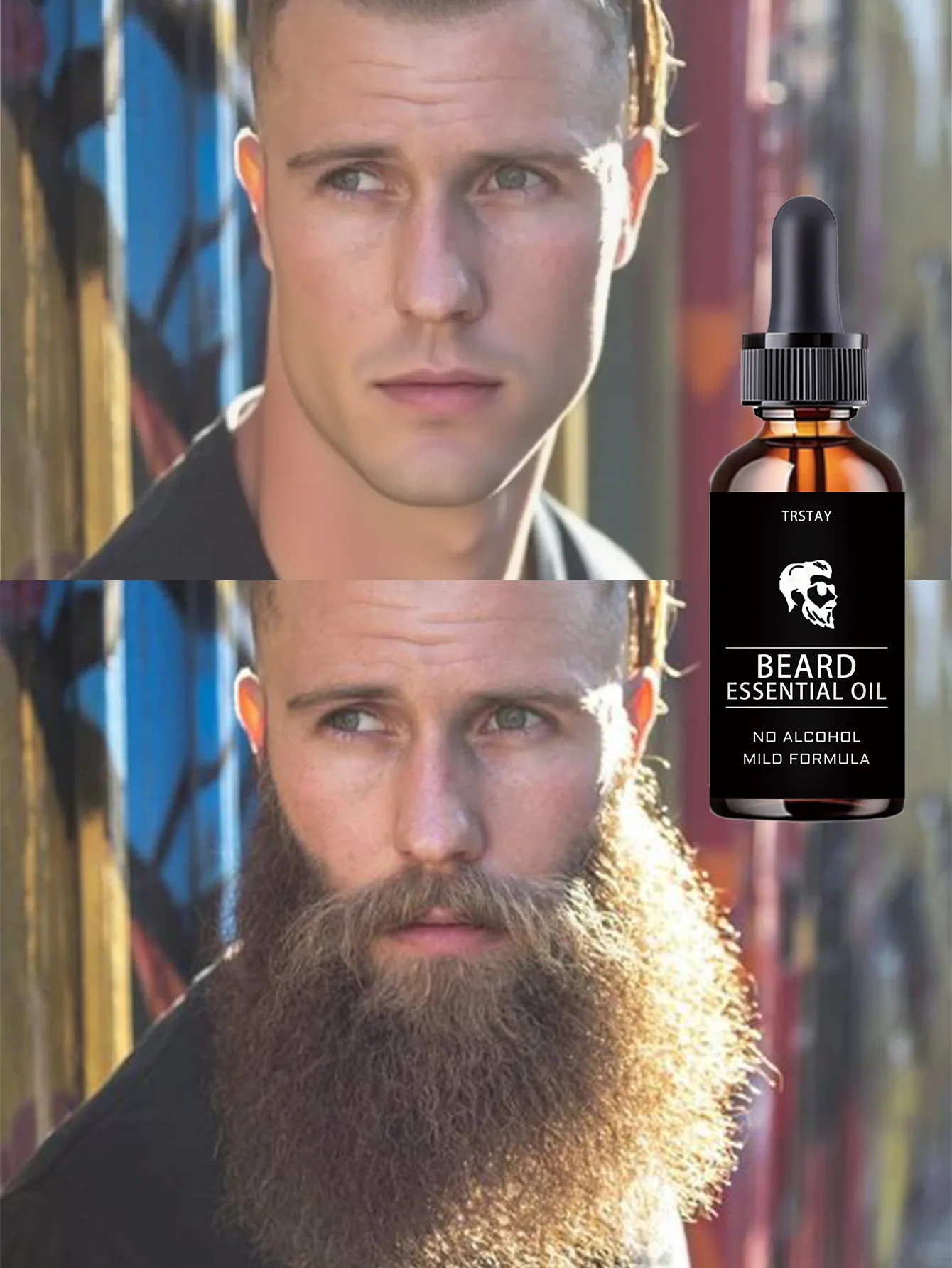 Moisturizing beard essential oil for dry beards to regain smooth texture and prevent hair loss with non greasy portable care sol - Image 6