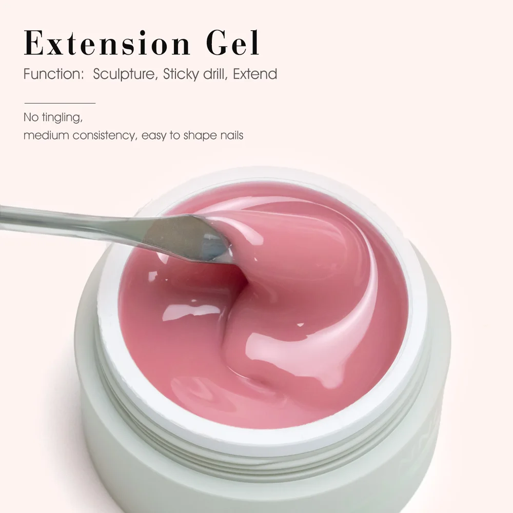 CANNI Creme Verlängerung Gel Venalisa Gelee Gel Milchig Weiß UV Bau Gel Weg Tränken Selbst Nivellierung Builder Nagel Gel Polnisch – Detail 7