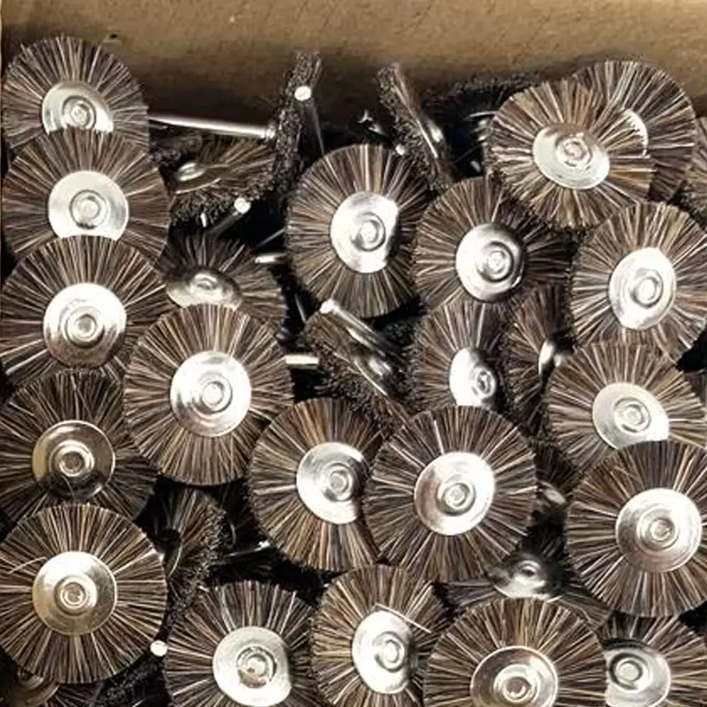 144PCS 22mm Jewelry Polishing Wheel Brushes Dremel Accessories Jewellery Making Hand Tools 2.35mm Rod