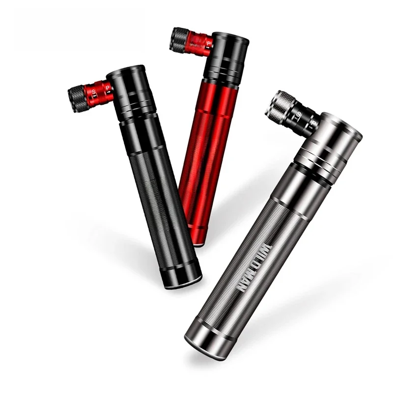 AliExpress WILD MAN Bicycle  Pump Alloy Hand Air Cycling Tire Inflator Schrader Presta Valve Mini Bike Ball 100 PSI