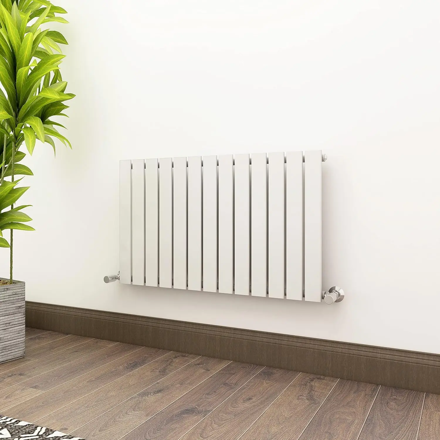 mcc direct Radiator Horizontal Vertical Designer Flat Panel Central Heating Radiator 600mm Height 600x884mm Single