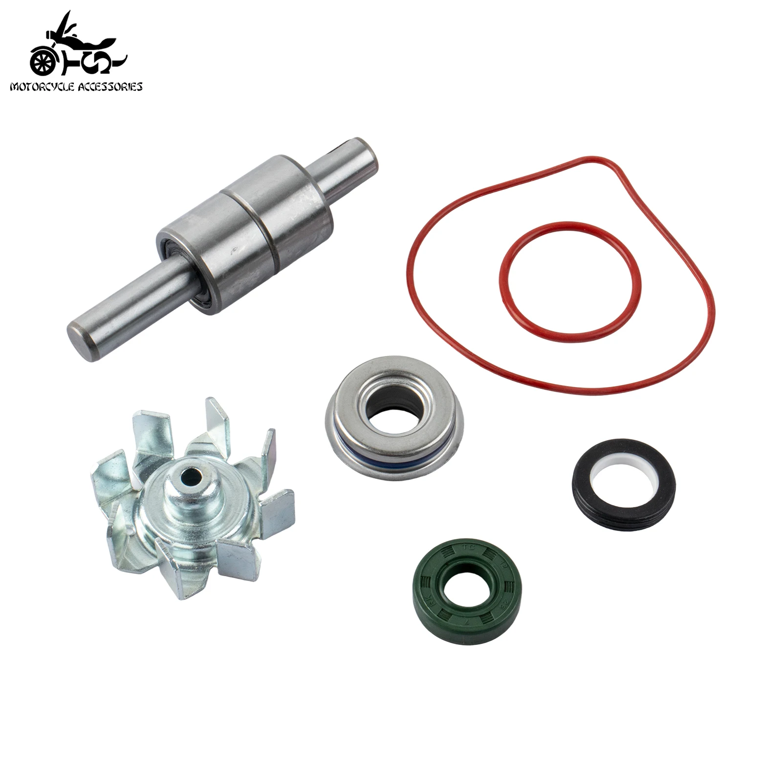 SJ Motorcycle Water Pump Repair Kit For Honda CB500 PC26 1994‑2002 CBF500 PC39 2004‑2006 19200-MY5-603 Water Pump Rebuild Kit
