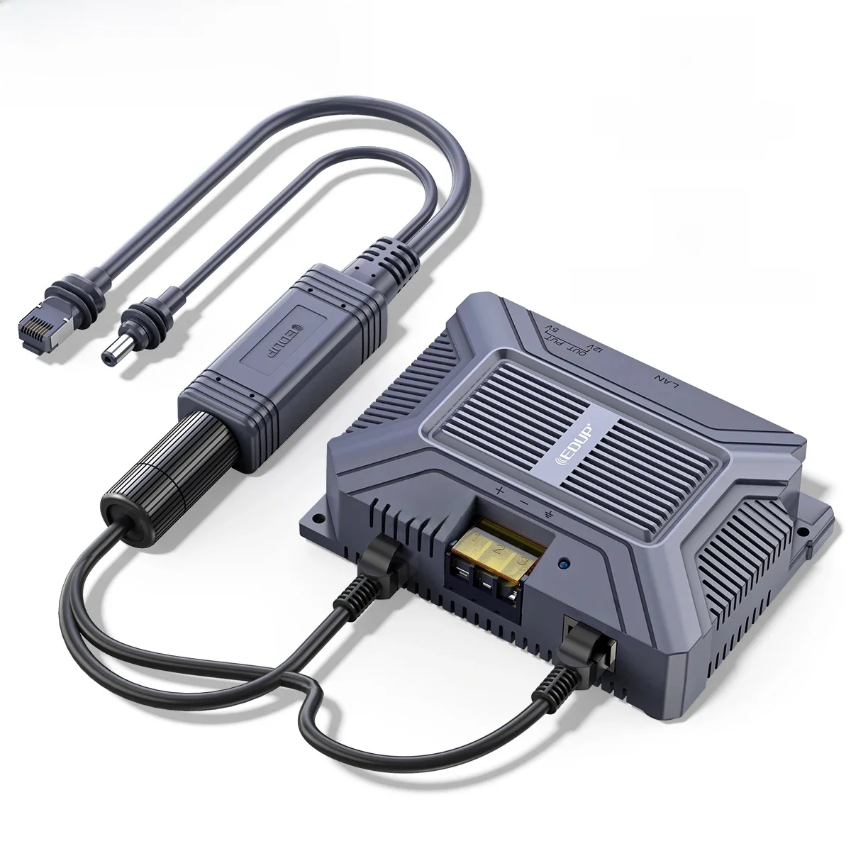 EDUP SK0091 Starlink Mini 12V-adapterkit 180W 5-in-1 Gigabit ESD afgeschermd met USB- en TypeC-uitgangen en DC 9-36V-converter - afbeelding 2