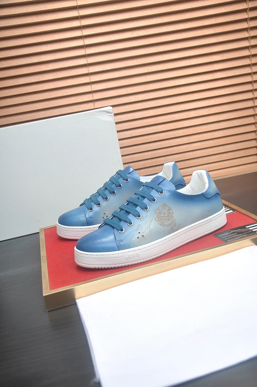 OECHSLI Shoes Cowhide 2026 new Sneakers comfortable Knitted genuine leather embroidery Fashion Men‘s European big size 39-45