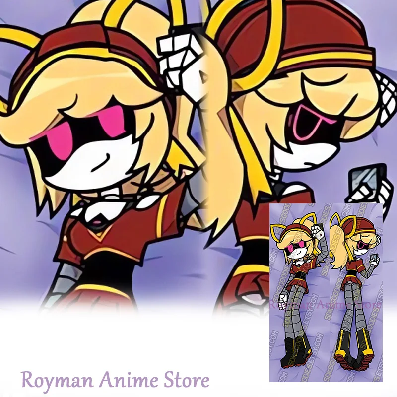 

Наволочка для подушки-дакимакуры с двусторонним принтом «Аниме Лиззи (убийственные дроны)» в натуральную величину, украшение на Хэллоуин и Рождество