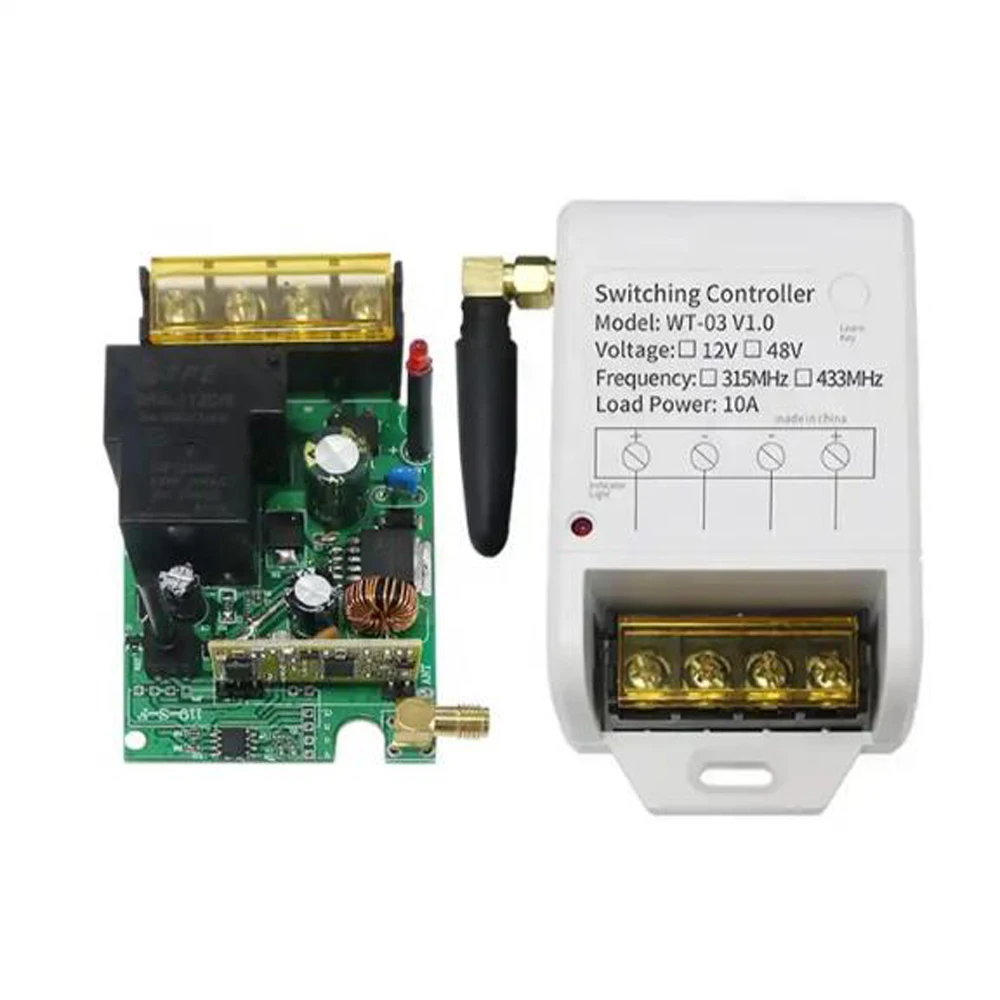 DC12-48V  315MHz 433MHz Water Pump Universal RF Mini Remote Controller Switch Wireless Relay Receiver