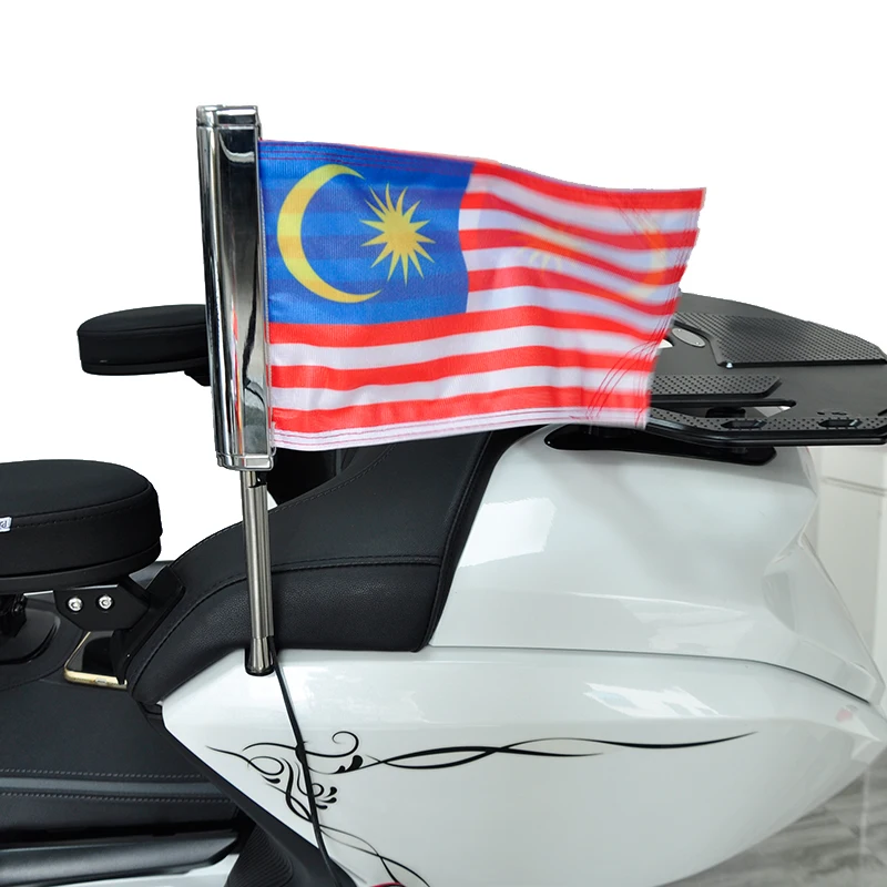 Accessori moto LED flagpole Gold wing GL1800 per honda Popular Malaysia Passenger tour Flag Group pennone Group-PANICAL