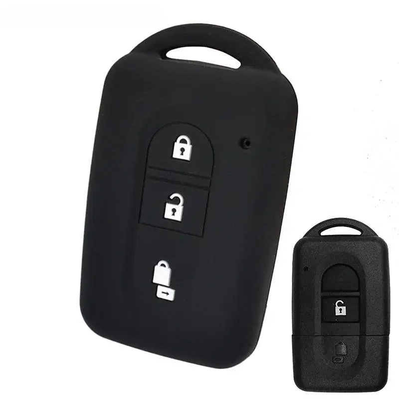 Housse de protection pour clé en Silicone, pour Nissan Qashqai Micra Juke x-trail Navara Note Tiida, coque de protection sans clé