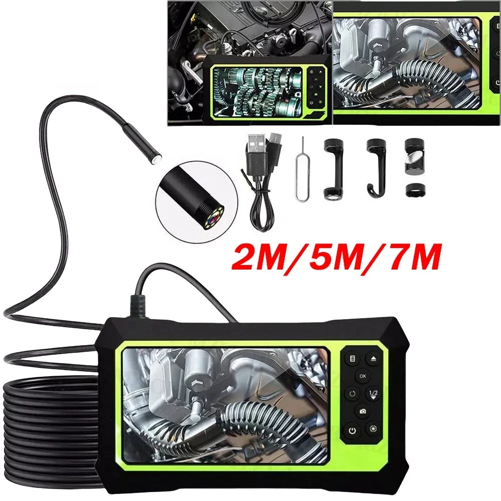 Industrial Automotive Video Endoscope Professional Borescope Drain Pipe Inspection Camera Plumbing Tools 1080p Dual Lens Work