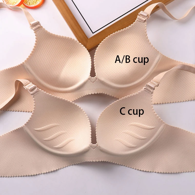 Sexy Deep U Cup Bras For Women Push Up Lingerie Seamless Bralette Backless Plunge Intimates Female Underwear 2021