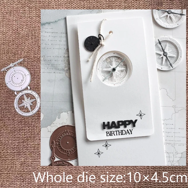 XLDesign Craft Metal stencil mold Cutting Dies compass decoration scrapbook die cuts Album Paper Card Craft Embossing