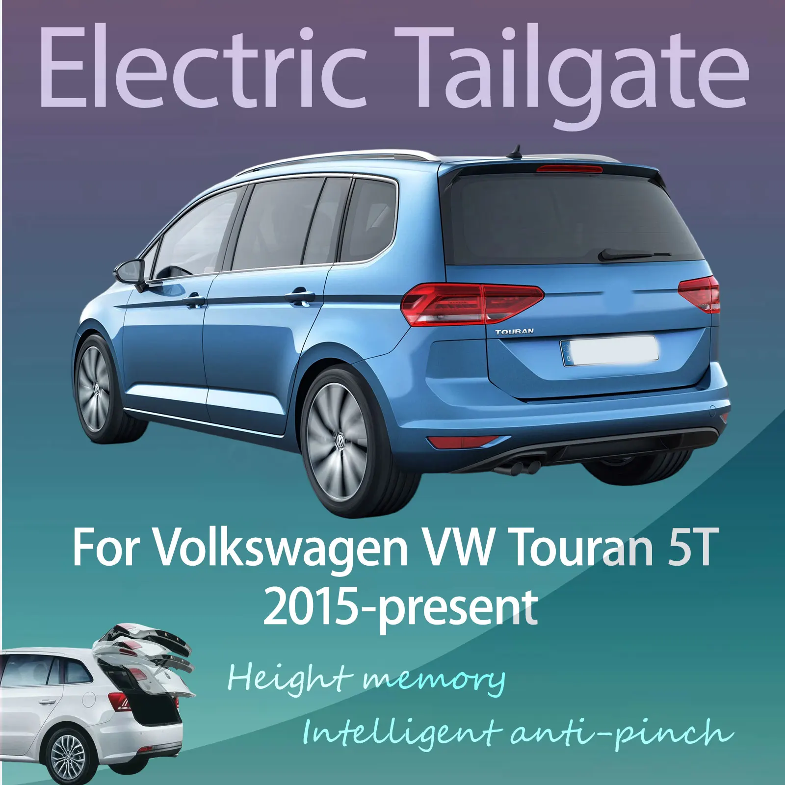

Для Volkswagen VW Touran 5T 2015-наст. время: Электрический модифицированный умный автоматический подъемник задней двери с управлением по ключу