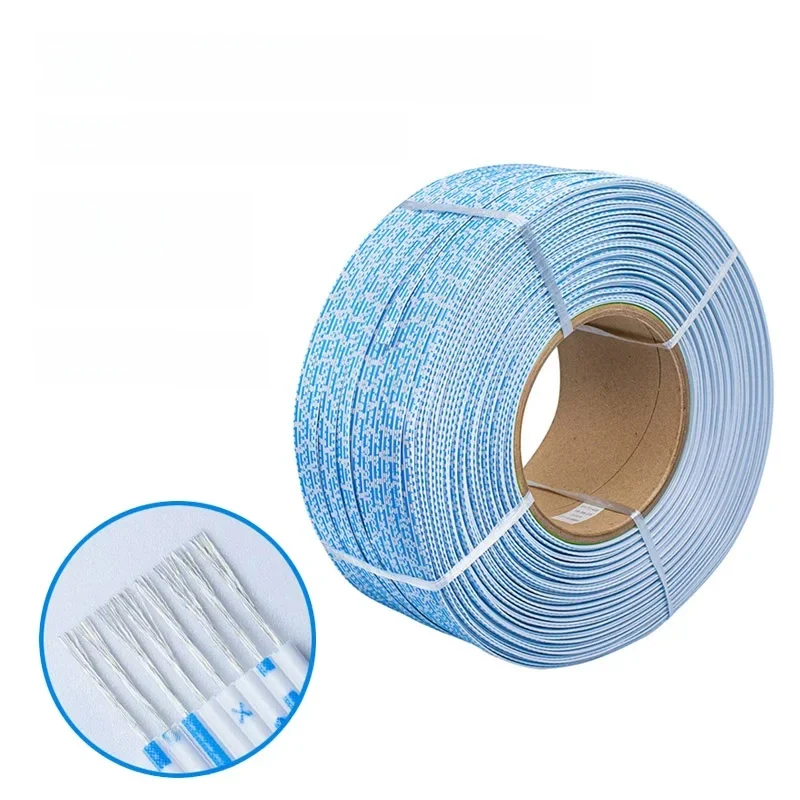 1-10M UL2468 Płaski kabel taśmowy 26/24AWG Ekran wyświetlacza LED 2,54 mm Niebiesko-biały terminal PVC Linia przyłączeniowa 6P 7P 8P 9P 10P12P — zdjęcie 2