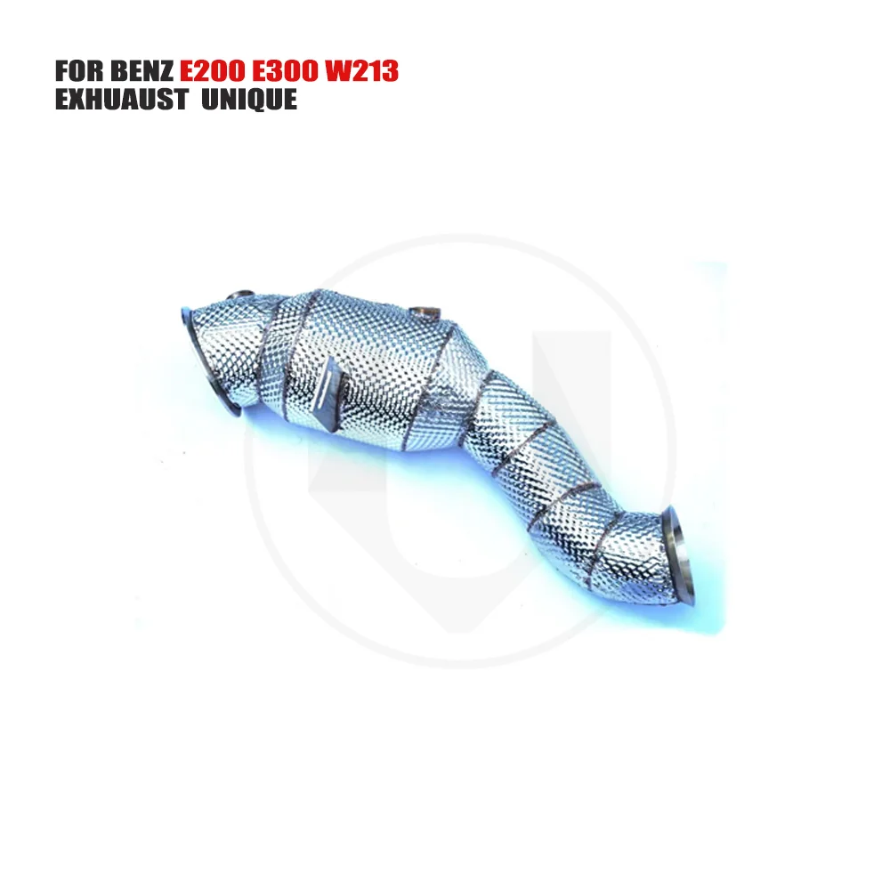 

UNIQUE Exhaust Manifold Downpipe forMercedes-BEN E200 E300 W213 Car Accessories With Catalytic converter Header Without cat pipe