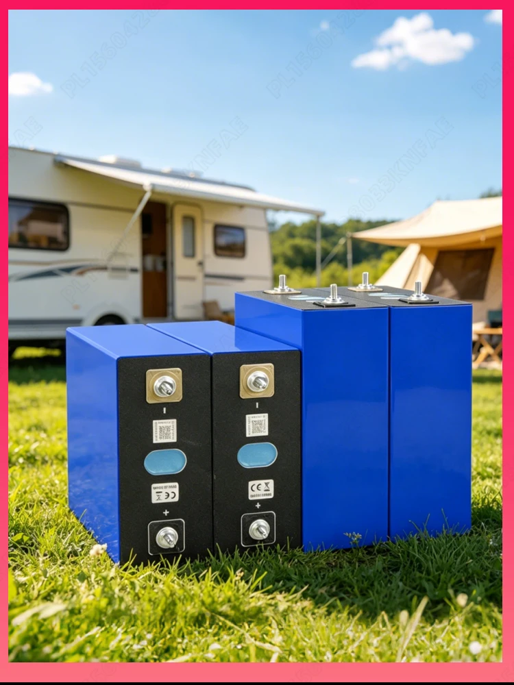 4/8/16 Stück 3,2V 320Ah 8000+ Zyklen Klasse A LiFePO4-Batteriezelle, prismatische Lithium-Eisenphosphat-Zelle zur Montage von 12V 24V 48V Batteriepacks für Heimspeicher, Wohnmobile, Boote,