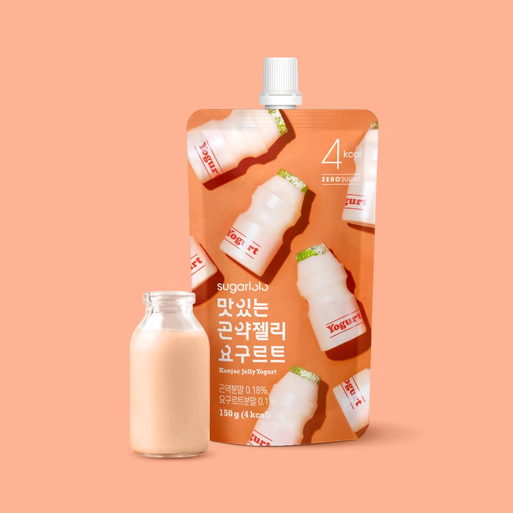 زبادي جيلي جونجاك منخفض السعرات الحرارية ، كمية السكر المدخول ، 10 عبوات