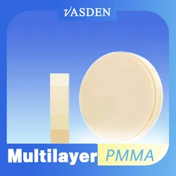 16 Colors Multilayer PMMA Blocks Cadcam Blank  98mm More Layers Pmma Milling Disc PMMA Dental Blank