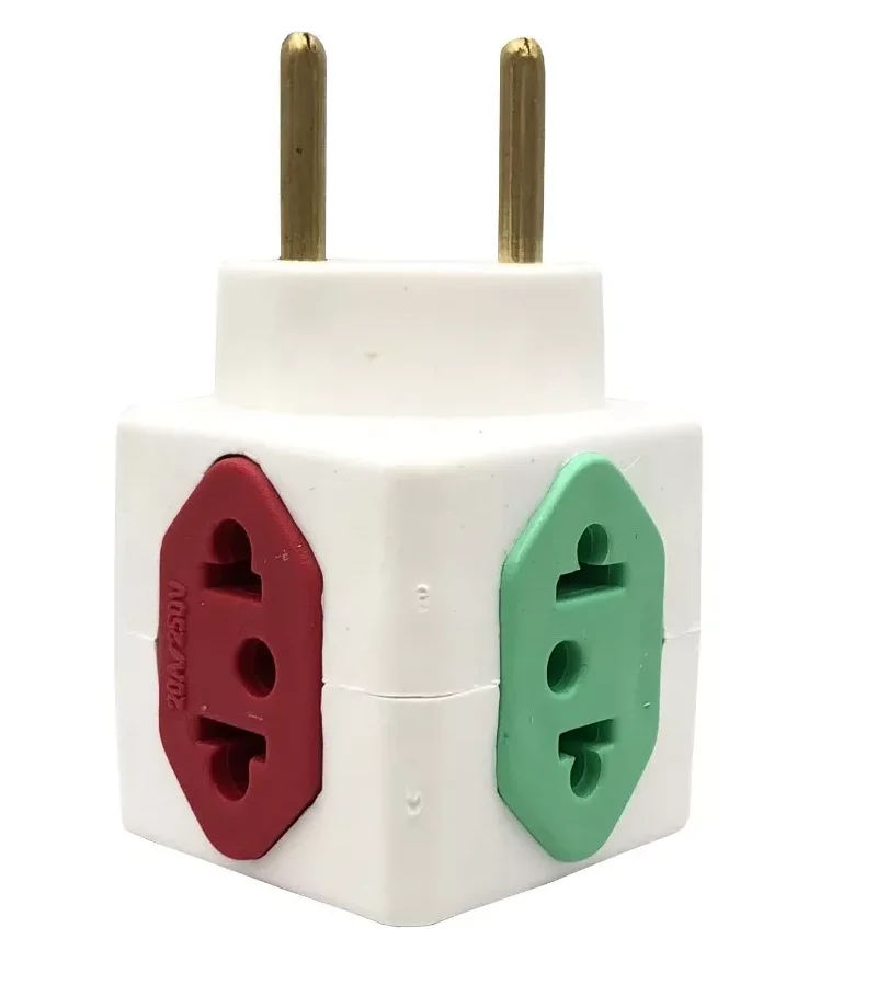 Benjamin Colorful Cube Adapter Socket 2 Pin 10A E 20A