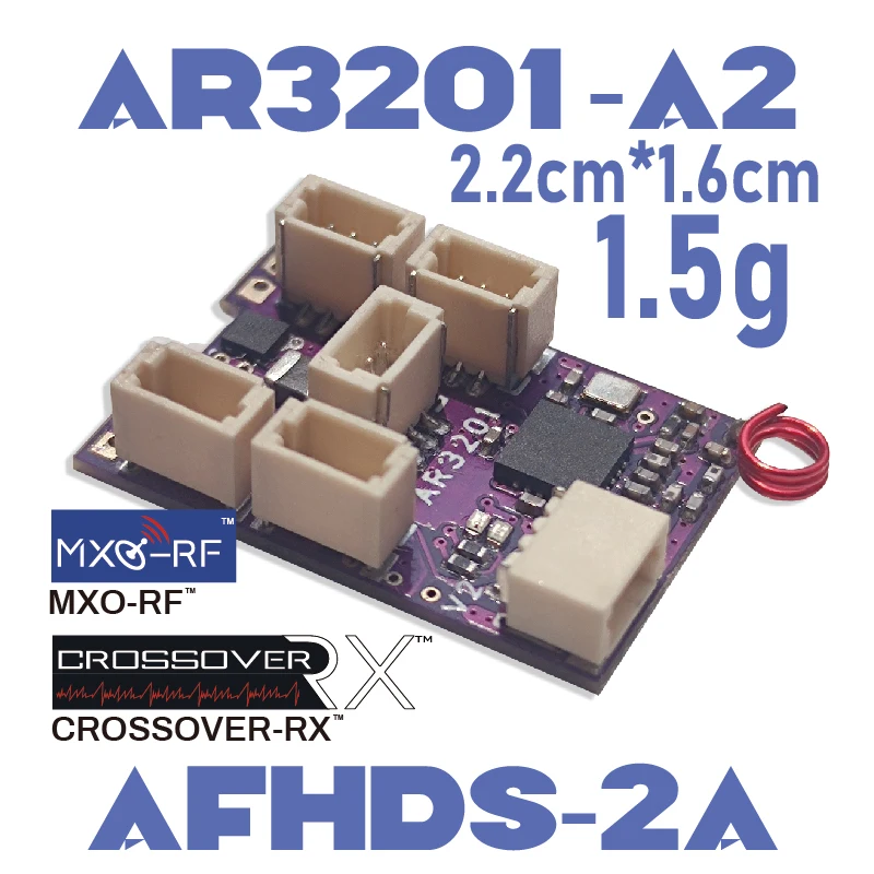 CROSSOVER-RX AR3201-A2(FLYSKY-AFHDS-2A) Built-in 2 brushed ESCs/6CH MicroRX/TELEM