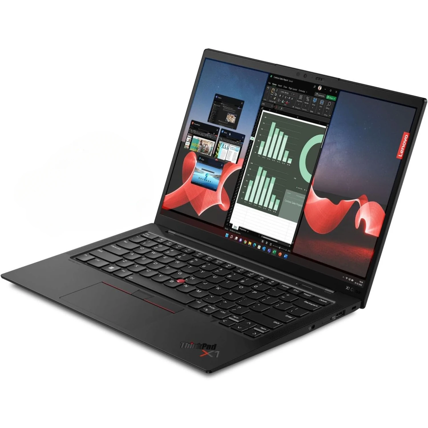 Lenovo-thinkpad x1カーボンノートパソコン,14インチタッチスクリーン,Intel Core i7-1365U,32GB RAM, 2テラバイトSSD,Windows 11 Pro,第11世代ゲーミングマウス