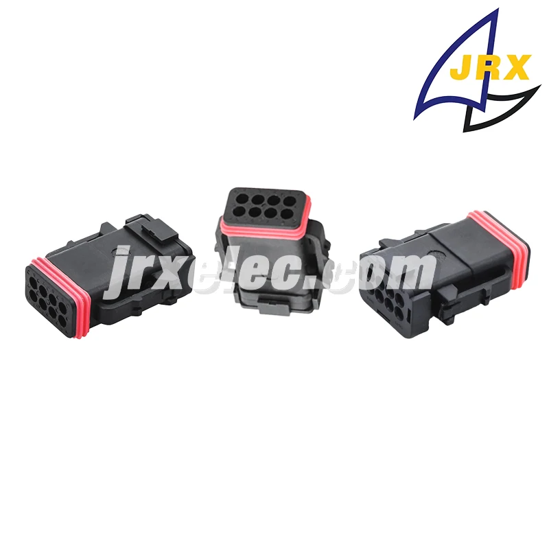 

Itt 8Pin Automotive Connector 132015-0134 Black Rubber Case Wire Harness Waterproof Connector Plug