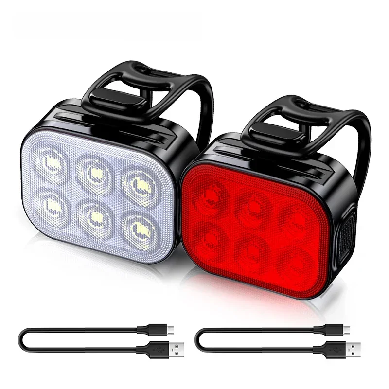 AliExpress CYCLAMI Bike Light Q5 LED Bicycle Front Rear lights USB Charge MTB Bike Headlight Cycling Taillight Bicycle