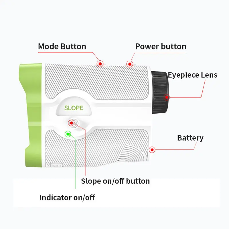 Nohawk H3D 600M/800M/1000M Precision Long Distance vibrating Golf Laser Range Finder With Flag pole locking