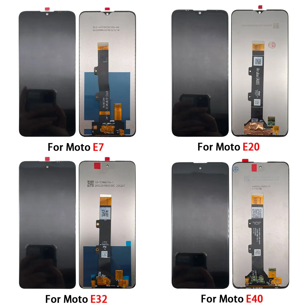 LCD Display Screen Touch Digitizer Assembly With Frame Repair For Moto E6 Play E6 Plus E6S E7 Power E7  E20 E32 E40