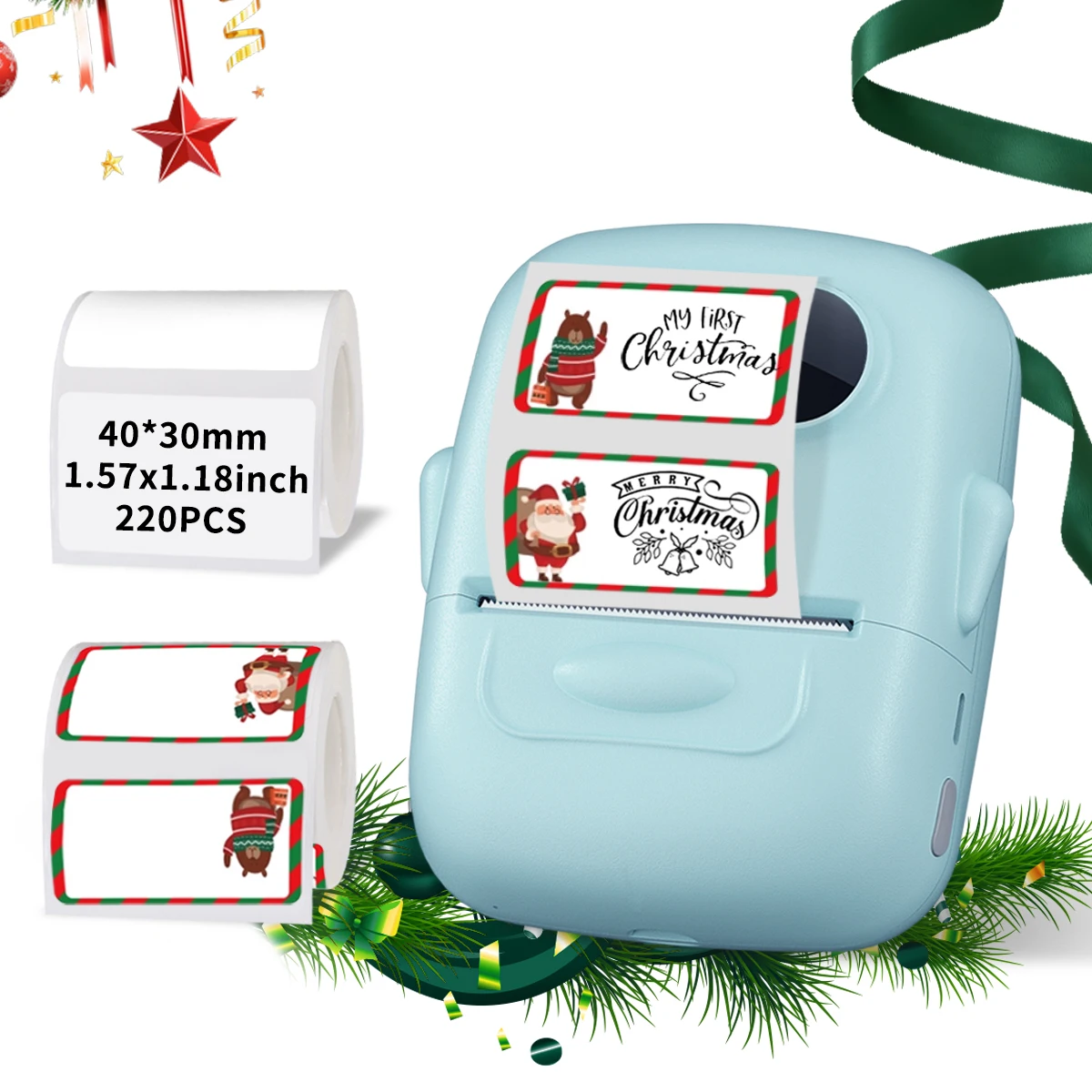 P50 Thermodrucker mit Bändern, 2-Zoll-Klebeetikettendrucker, Mini-Bluetooth-Aufkleber, Druckerhersteller, unterstützt Smartphones, PC