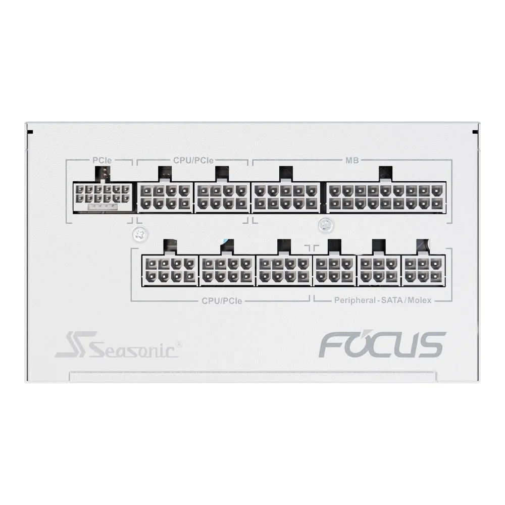 Sisonic New Focus V4 Gx-1000 Gold وحدات كاملة Atx3.1 أبيض / مصدر طاقة للكمبيوتر / منتج كوري أصلي / شحن محلي