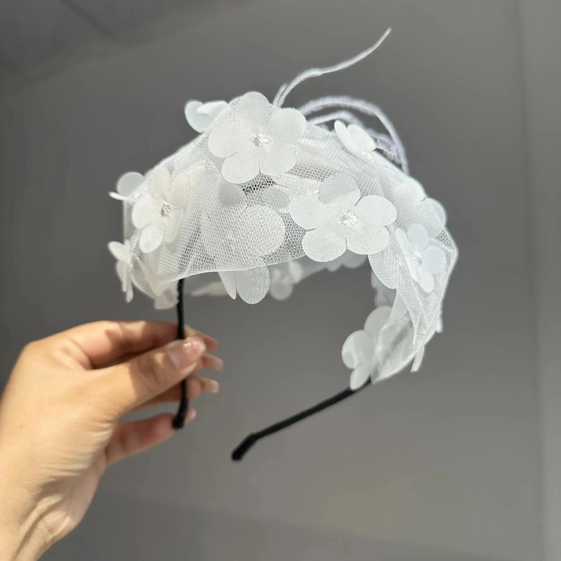 Filet de plumes pour femmes, accessoires de mariage, voile en maille, casquettes de coiffure, bandeau de sauna