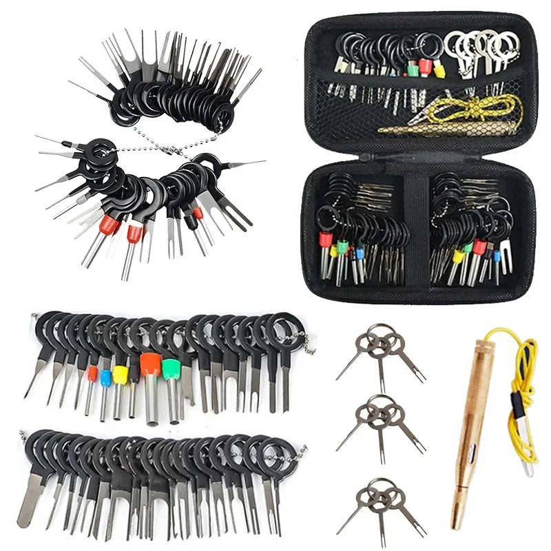 Kit d'outils de retrait de Terminal de voiture, clés pour réparation de bouchons automobiles, Extraction de câblage électrique, extracteur de broches de connecteur à sertir