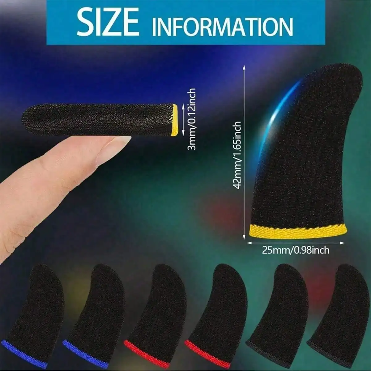 10/20Pcs Ultra Thin Game Finger Covers Sweatproof Breathable Anti-Slip Anti-Fingerprint Touch Screen Thumb Sleeves For Mobile Ph