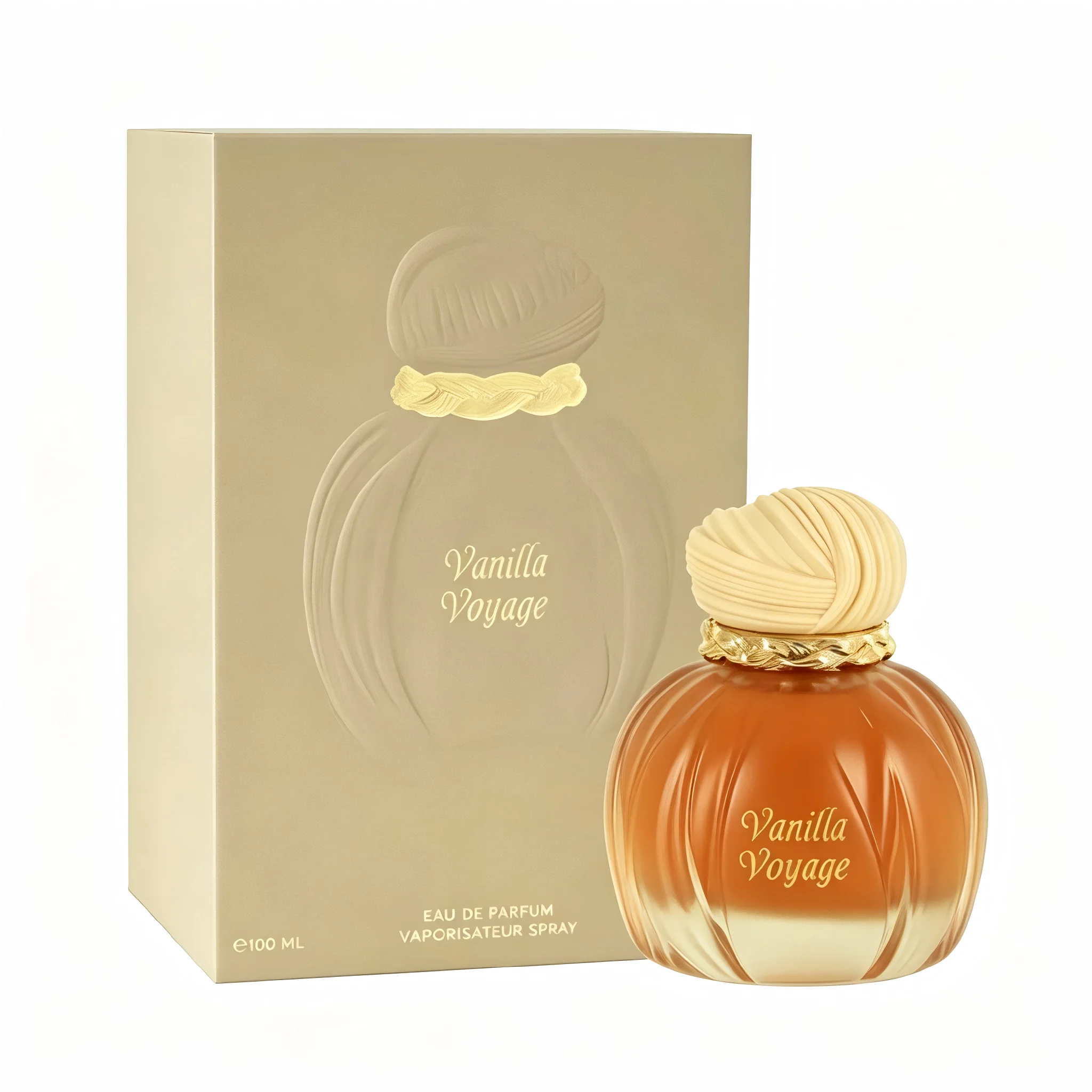 Vanilla Voyage Warm Gourmand Eau de Parfum pour Femme 100ml – Cadeau Idéal pour les Sorties Quotidiennes Décontractées
