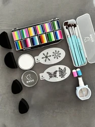 Face Painting Kit Water-Based Top Paint Pigment Body Art Painting Makeup Products Quick Dry/Easy To Wash/Non-toxic Safety Tested