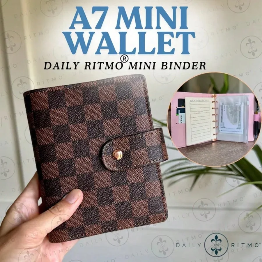 

Retro Checkerboard Loose-leaf Notebook Cover, A7 Size, With Card Holder Design, Multi-functional Card Slot Binder Notebook Cover, High-value-style Portable Diary Cover, Suitable for Students, Office Supplies, and Notebooks.