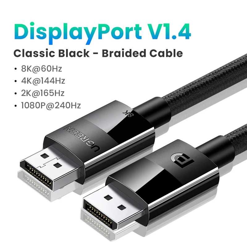UGREEN DisplayPort кабель DP 2.1 16K - Высококачественное соединение — фото товара