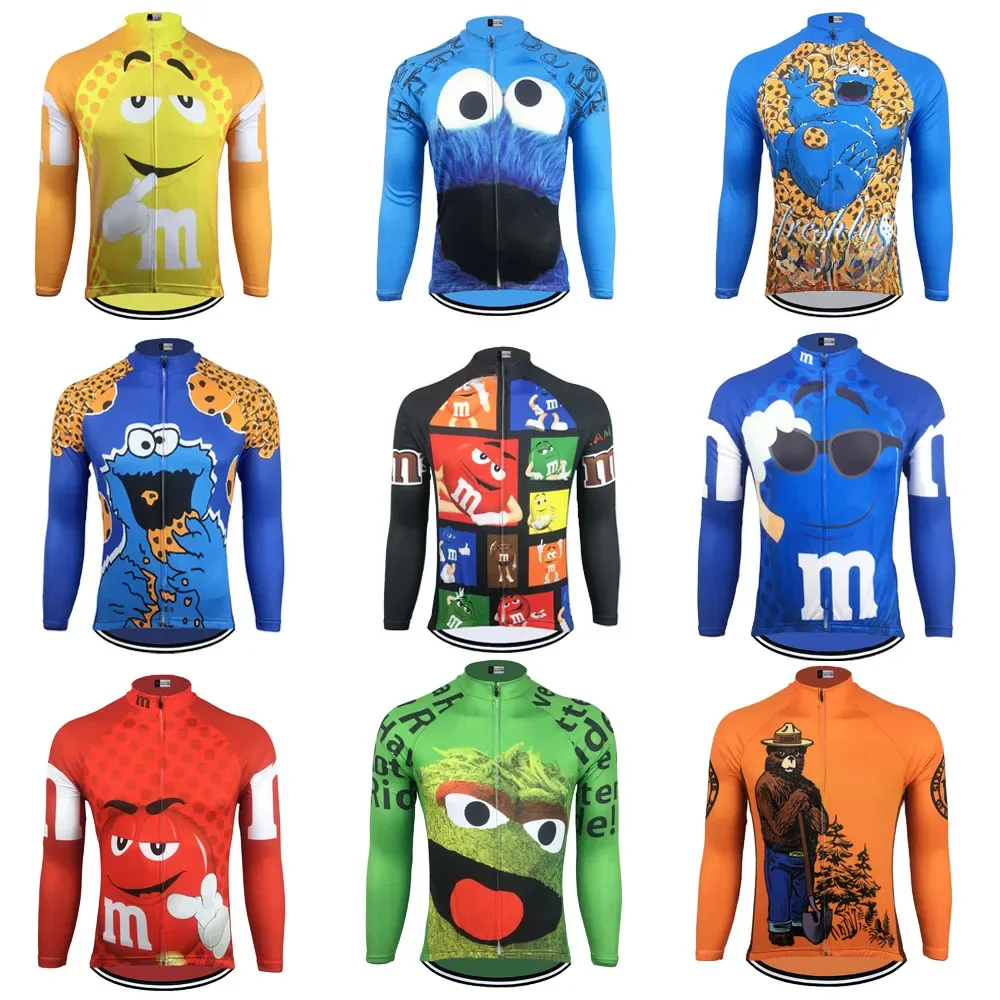 AliExpress DOWNORUP Cycling Jersey men long sleeves winter fleece and no fleece 9 style cycling clothing bike wear ropa