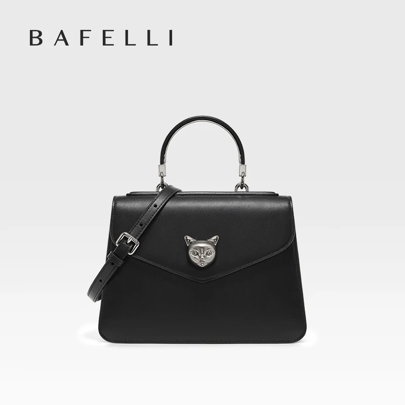 2025 BAFELLI CAT WOMEN\'S NEW FASHION HANDBAG LADY STYLISH BUSINESS FEMALE LEATHER LUXURY BRAND CASUAL SHOULDER PURSE