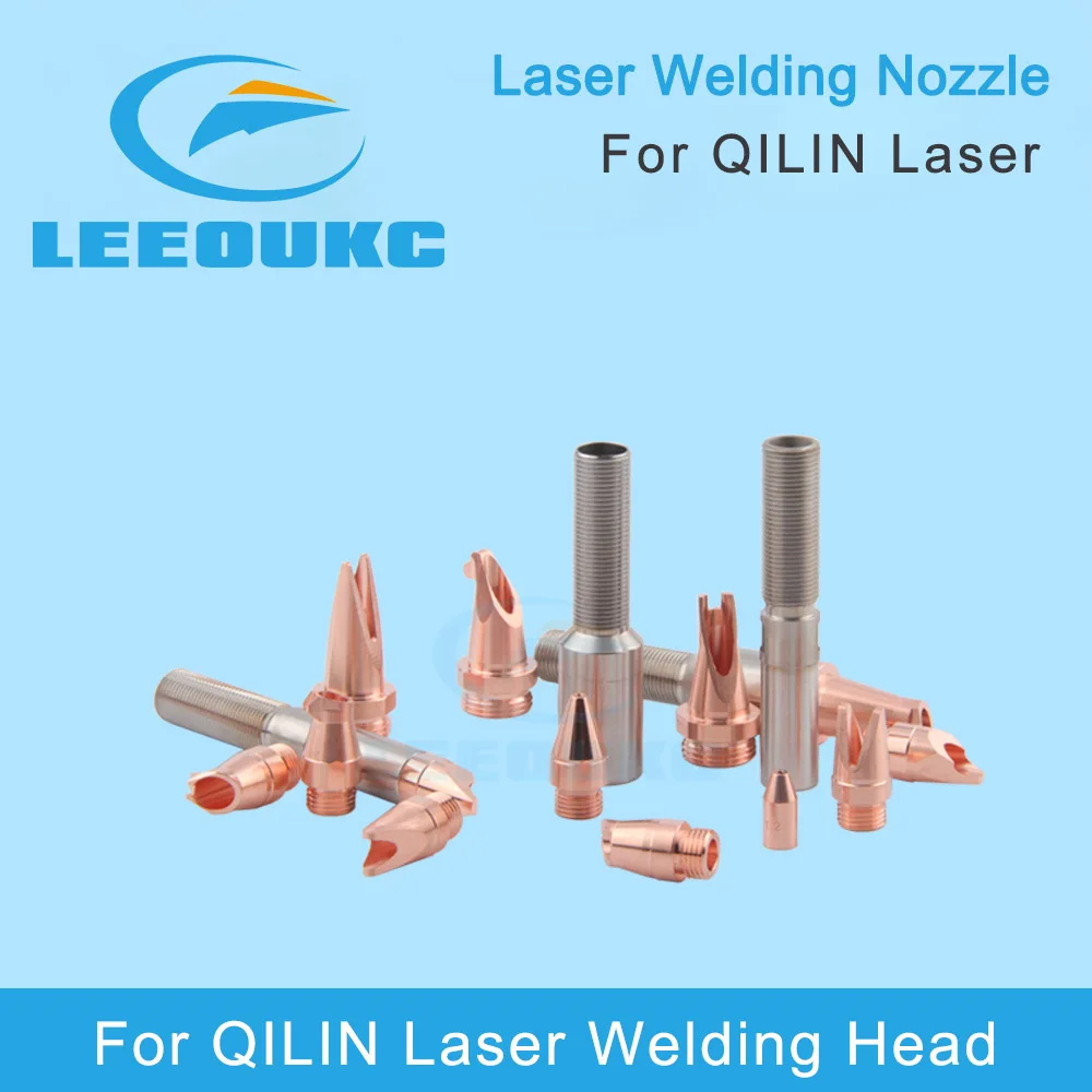 LEEOUCK QILIN Laser Welding Nozzle Thread M10 M16 Hand-held Copper Welding Nozzles For QILIN Fiber Laser Welding Machine