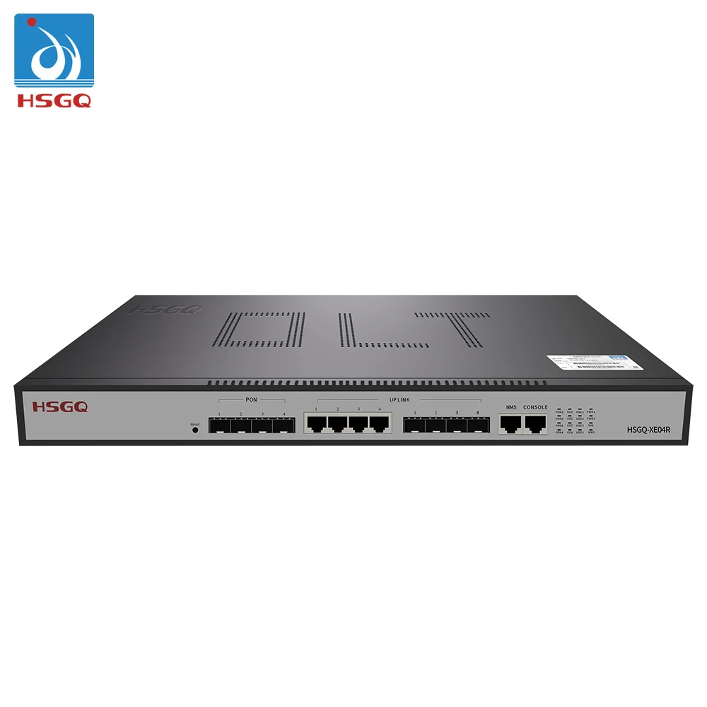 

4 PON Ports EPON OLT 4 GE copper RJ45 ethernet ports, 4*GE(SFP)/10GE(SFP+) optical uplink ports