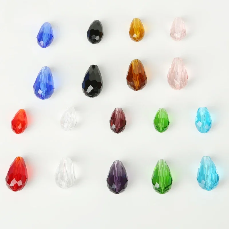 8x1 1mm/10x15mm Waterdrop kryształki austriackie 10 szt platerowanie Teardrop szklane koraliki do — zdjęcie 2