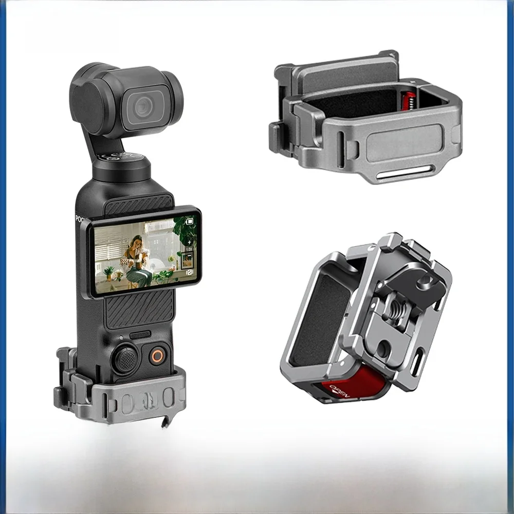 AliExpress NONE BRDRC Extension Frame for DJI Pocket 3 Accessories Multifunction Cage With Cold Shoe Bicycle Stand/Chest Strap Mount Adapter