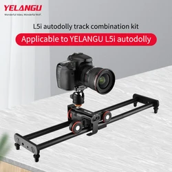 YELANGU L5i Camera Slider Dolly Car Rail Systems Time Lapse Electric Motorized Dolly Car For Camera Phone Camcorder DSLR