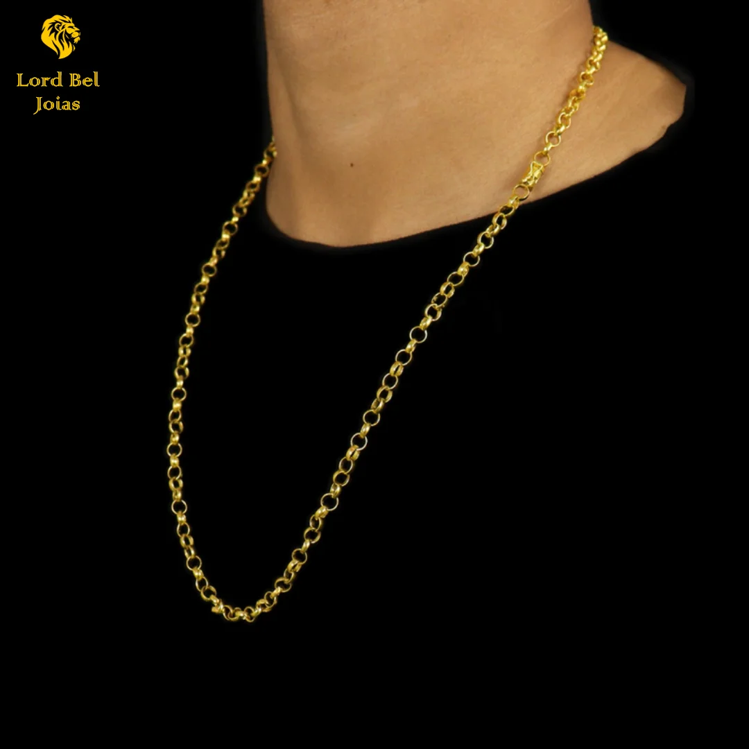 Portuguese Chain 4mm Nordic Gold Chain-Eternal Guarantee in Color! 18K Brightness | Lord Bel Ancient Currency Jewelry