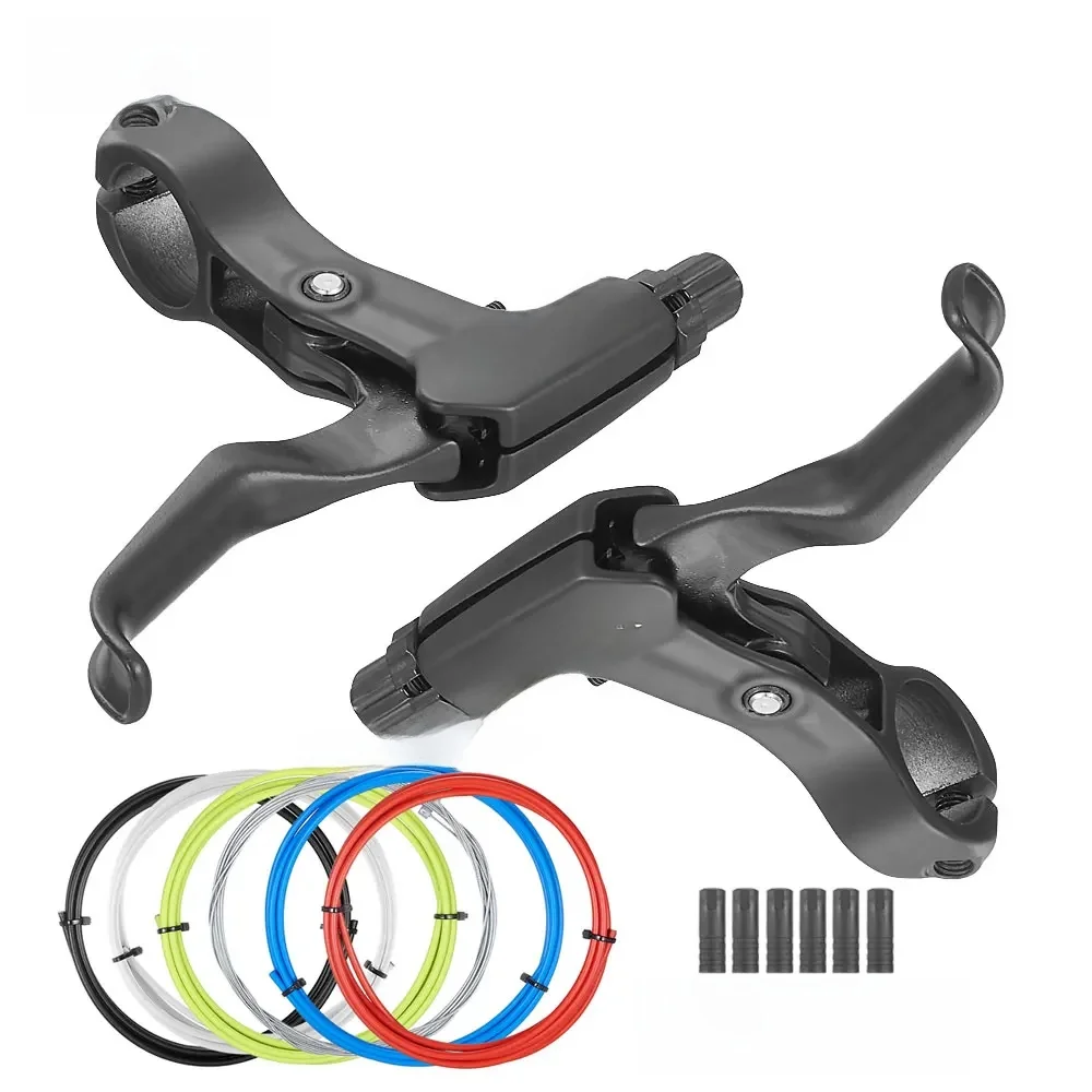 AliExpress VXM 1 Pair MTB Brake Handle With Cable Line Set Mountain Bike Cycling Brake Levers V/Disc Bicycle Brake Lever