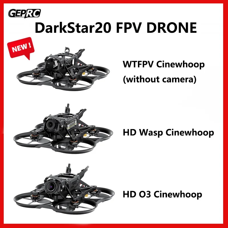 Geprc darkstar20 wtfpv cinewhoop quadcopter 5,8g ufl antenne f41 1-2s aio mit pnp/elrs 2,4g/tbs nano rx empfänger fpv drohne C0