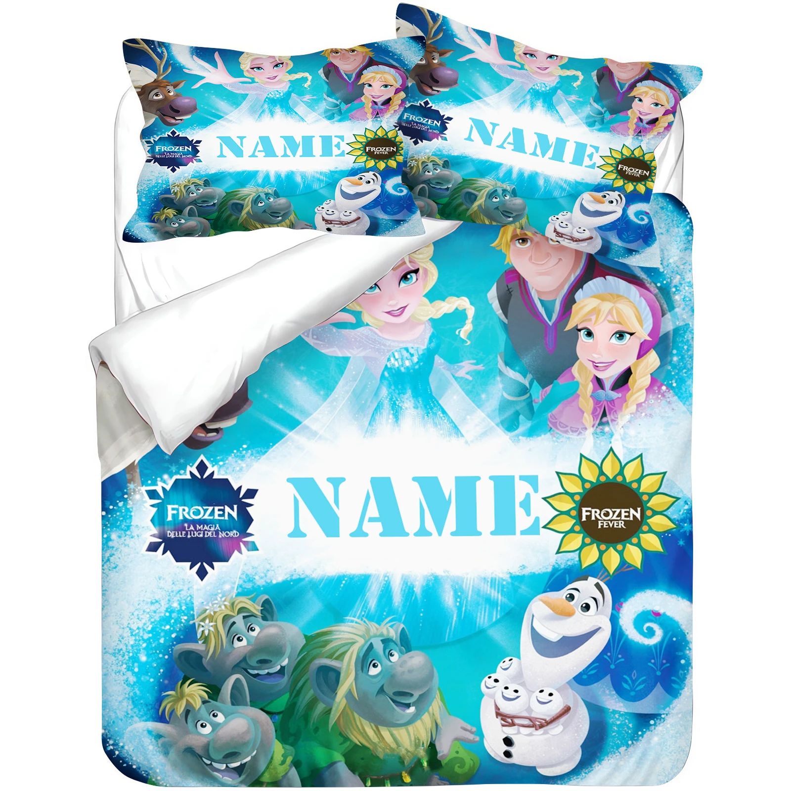 

Christmas,Customization Frozen Duvet Cover Set Bedding Universal, Cute Printed Cartoon Quilt Cover Comforter Sets Home